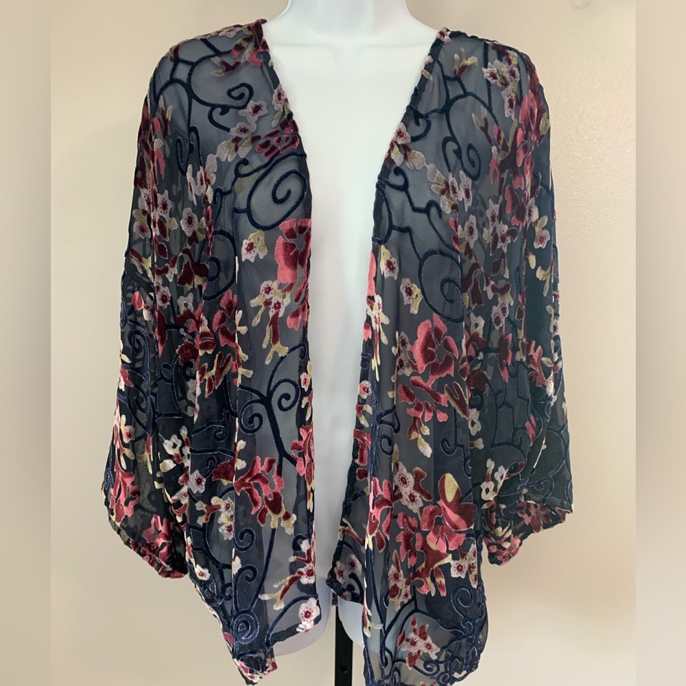 Bishop + Young Floral Sheer Kimono